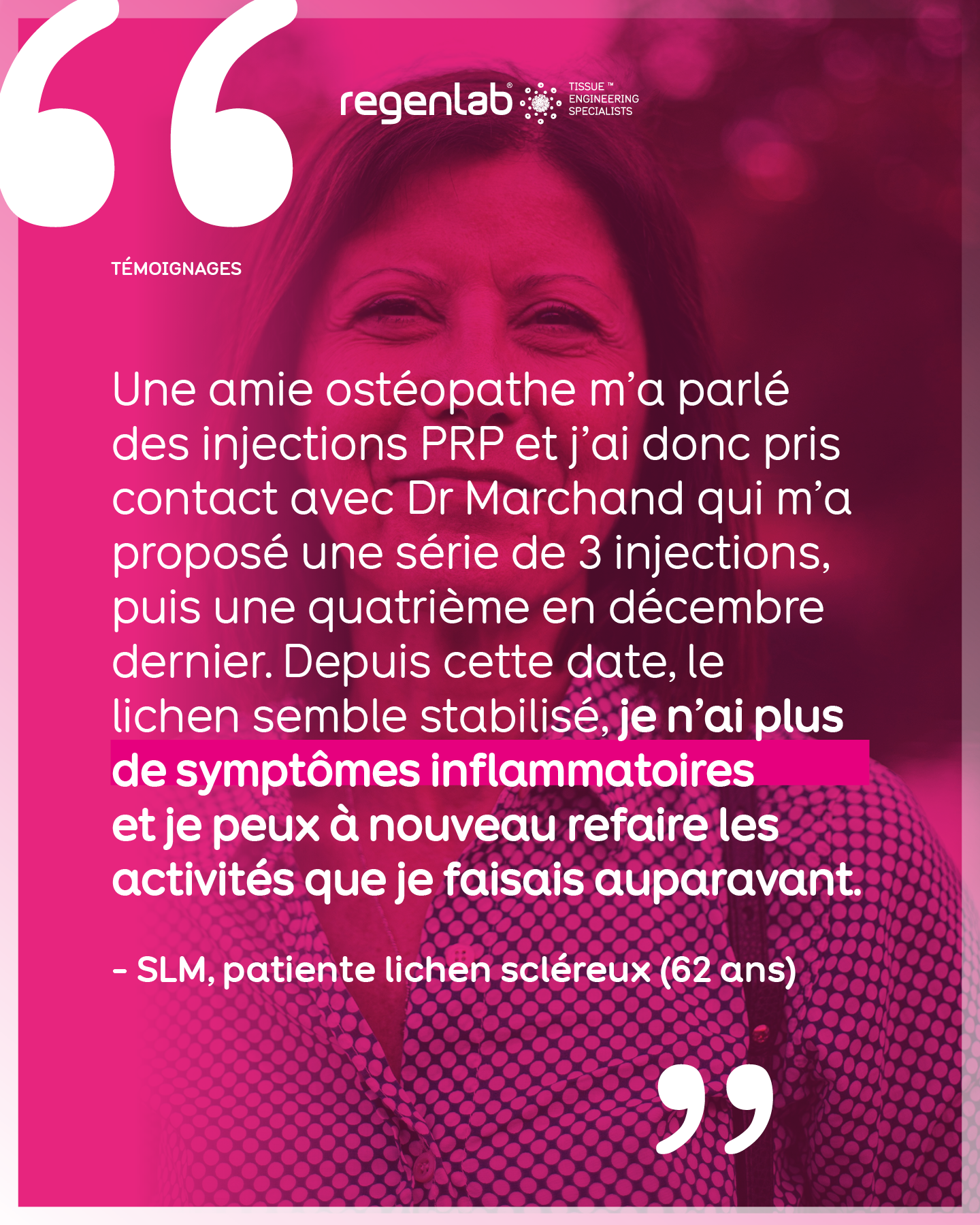 Visuel original du deuxième témoignage
