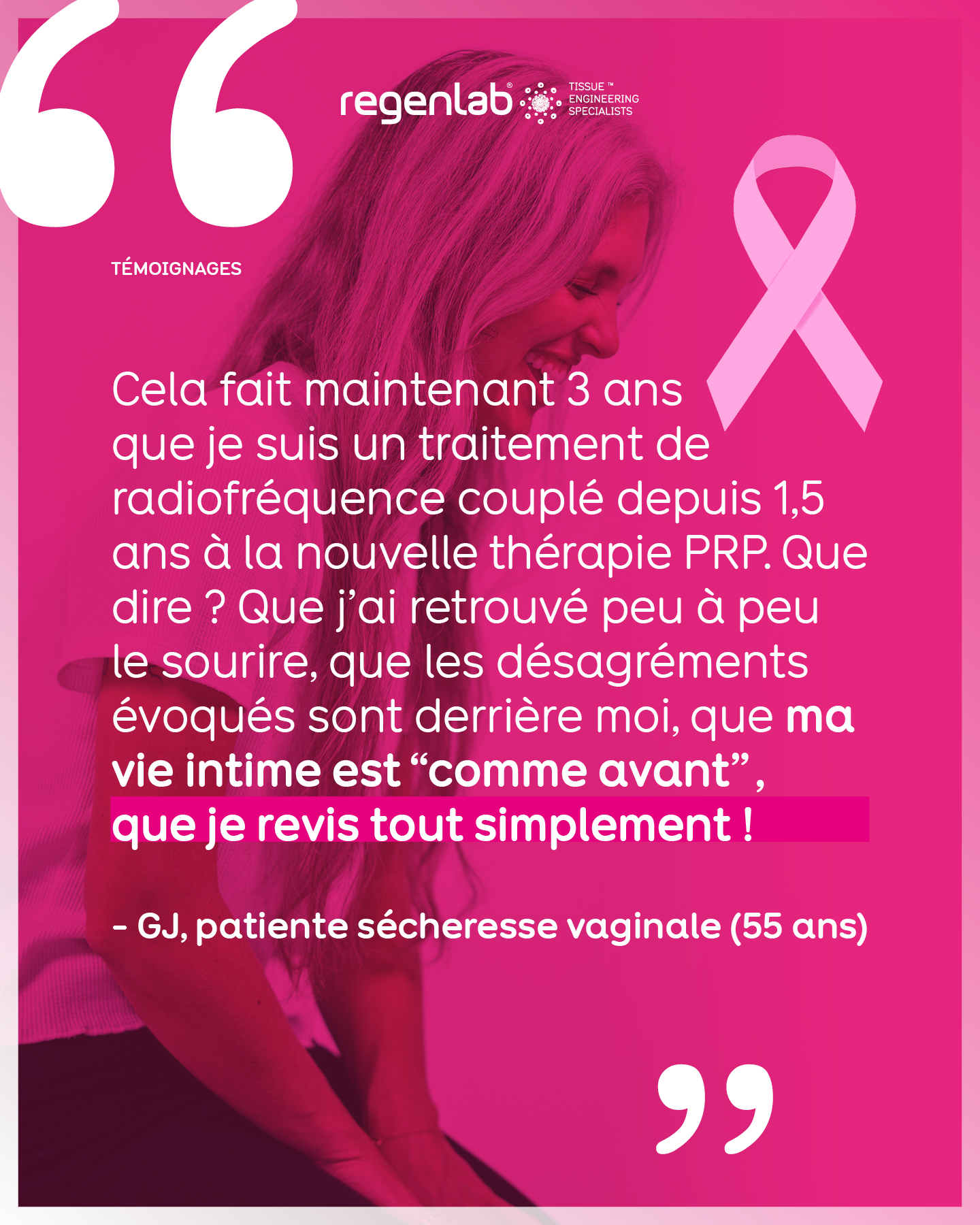 Visuel original du premier témoignage